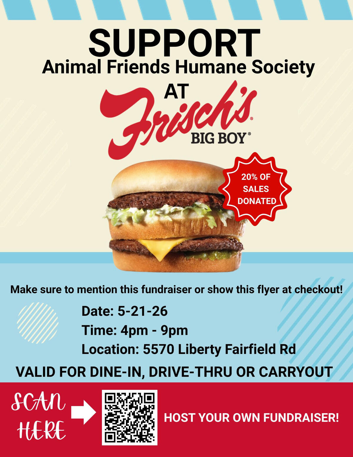 Frisch's Fundraiser AFHS Flyer